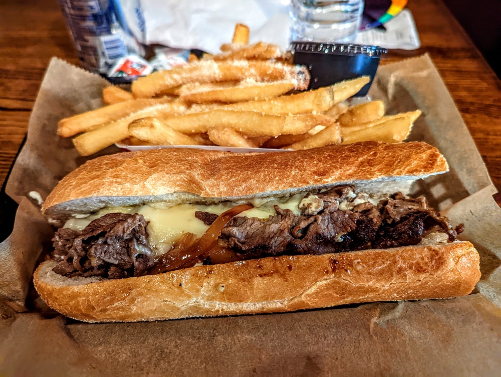 Philly cheesesteak from Oh Brother