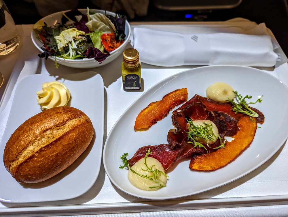 Eurowings Discover business class - Pickled roast beef