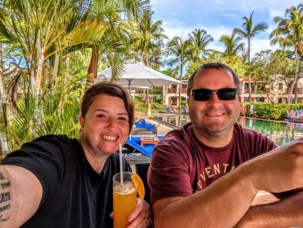 Hilton Mauritius Resort & Spa - Always happy when there's free drinks involved!