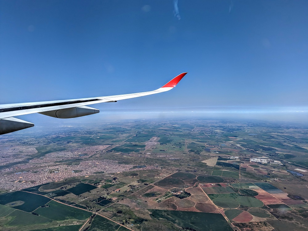 Air Mauritius economy - Heading into Johannesburg