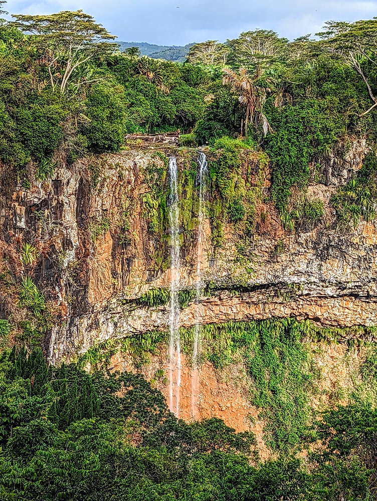 Chamarel waterfall in Mauritius
