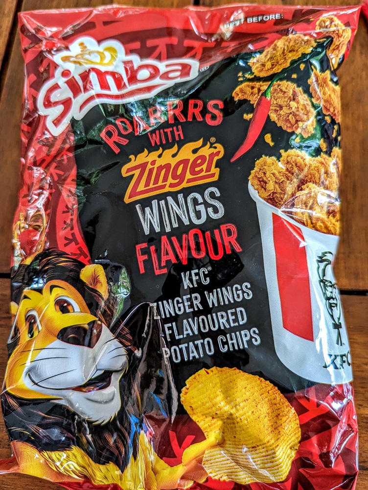 Simba KFC Zinger Chicken Wings flavored chips