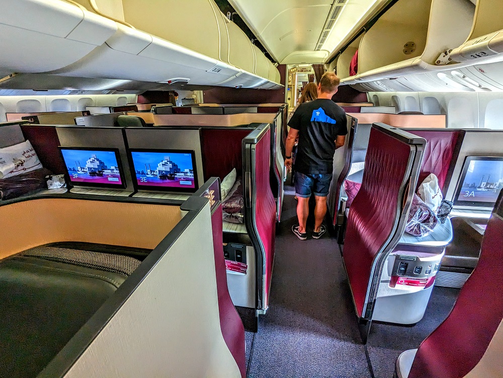 Qatar Airways Business Class Qsuites JNB-DOH - Business Class cabin