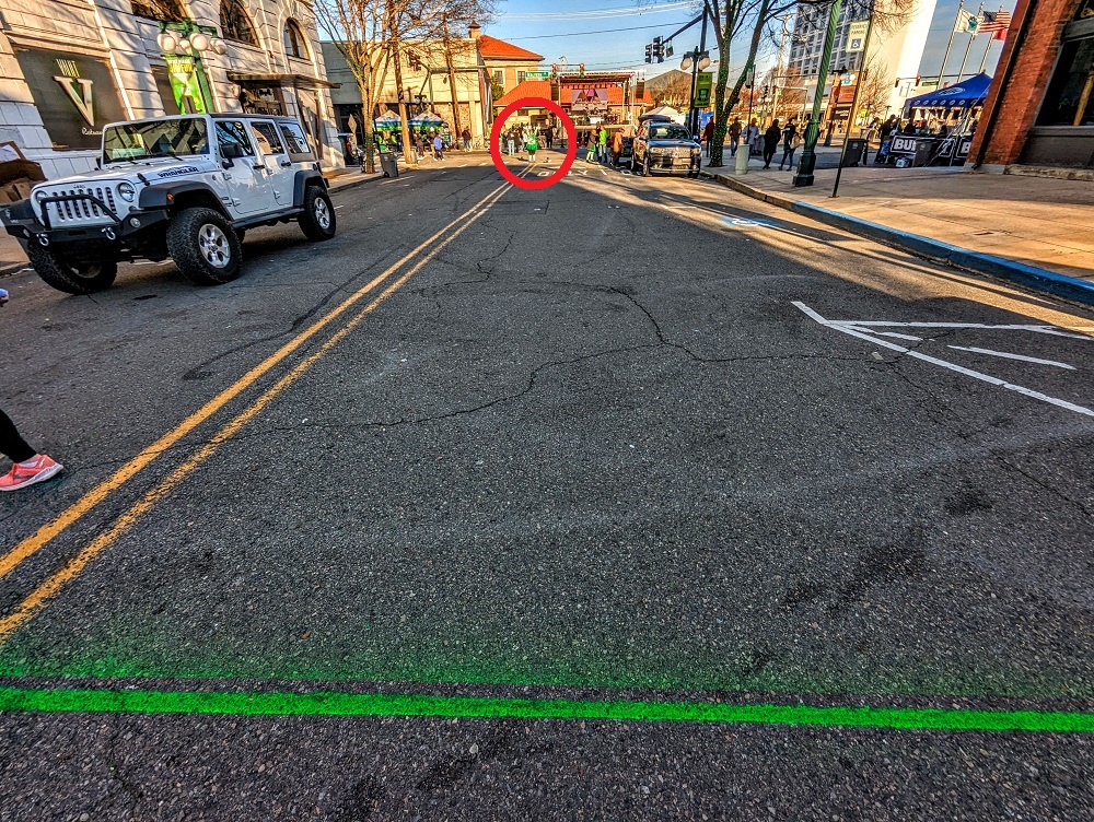 Distance of the World's Shortest St Patrick's Day Parade in Hot Springs, AR