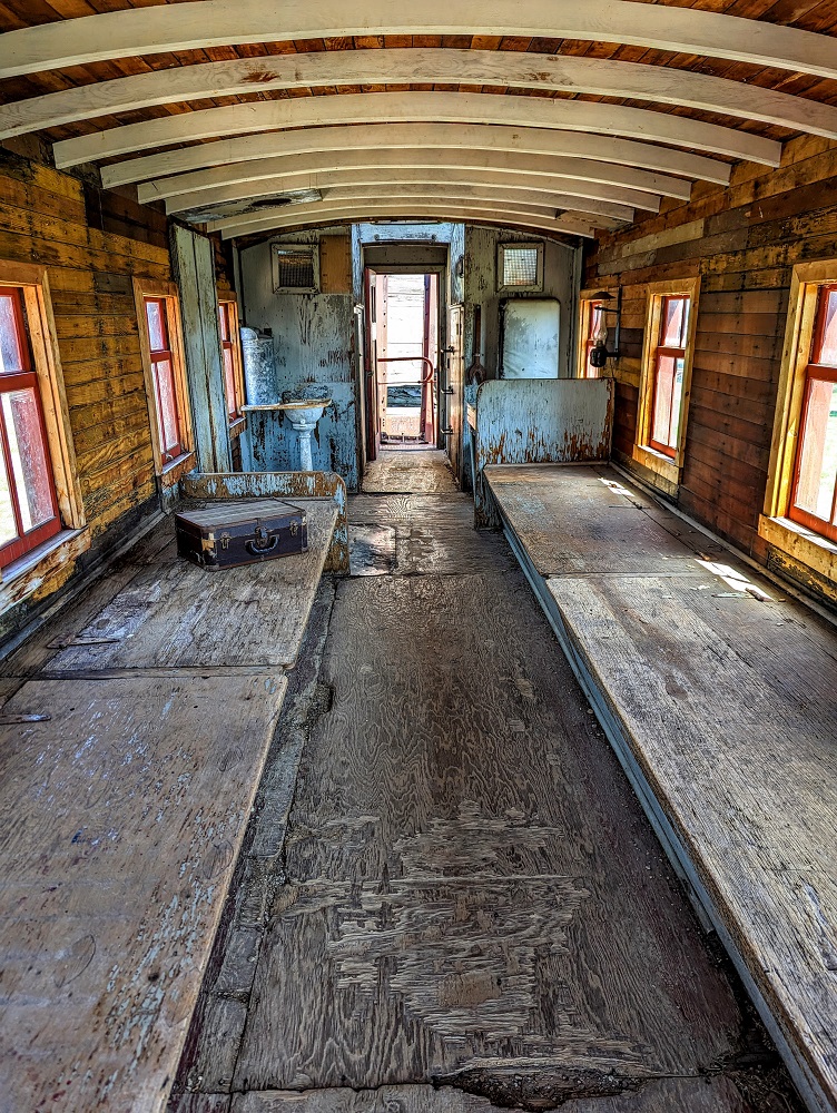 1880 Town South Dakota - Inside the train car