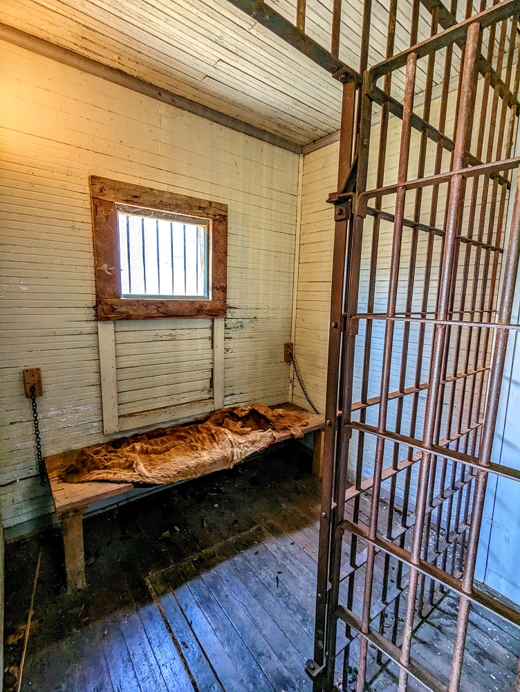 1880 Town South Dakota - Jail cell in the Marshal's office