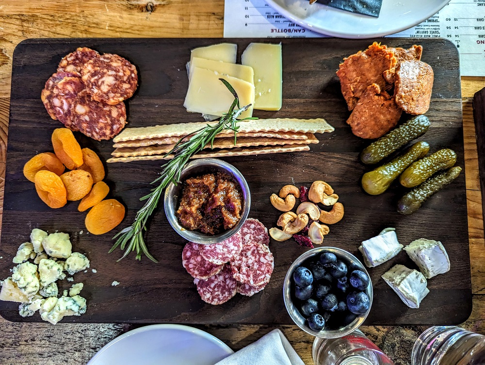 Cheese & meat plate at City Winery in St Louis