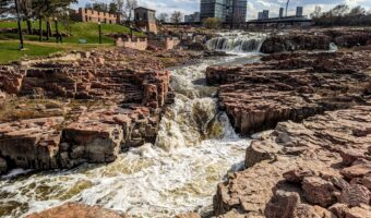 Falls Park in Sioux Falls, SD