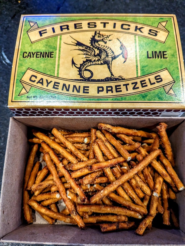 Glacial Lakes Distillery and Brewhouse - Cayenne pepper & lime pretzel sticks