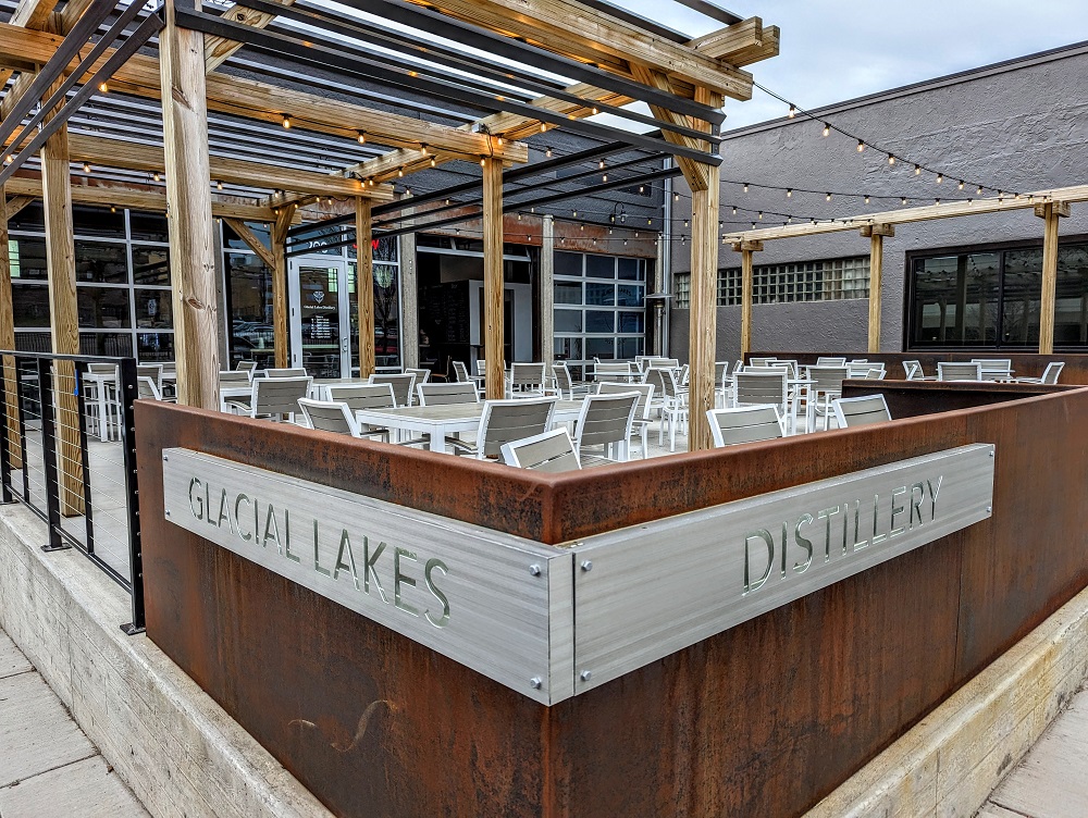 Glacial Lakes Distillery outdoor seating