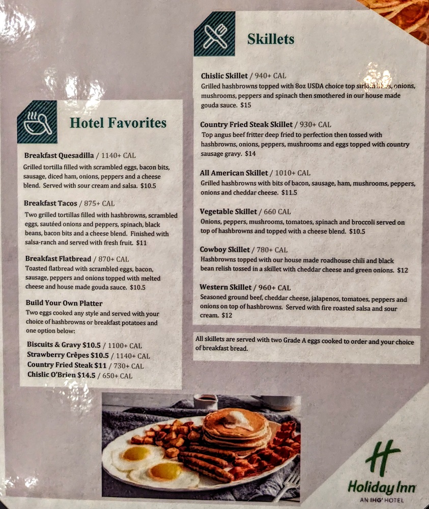 Holiday Inn Sioux Falls-City Centre - Breakfast menu 2
