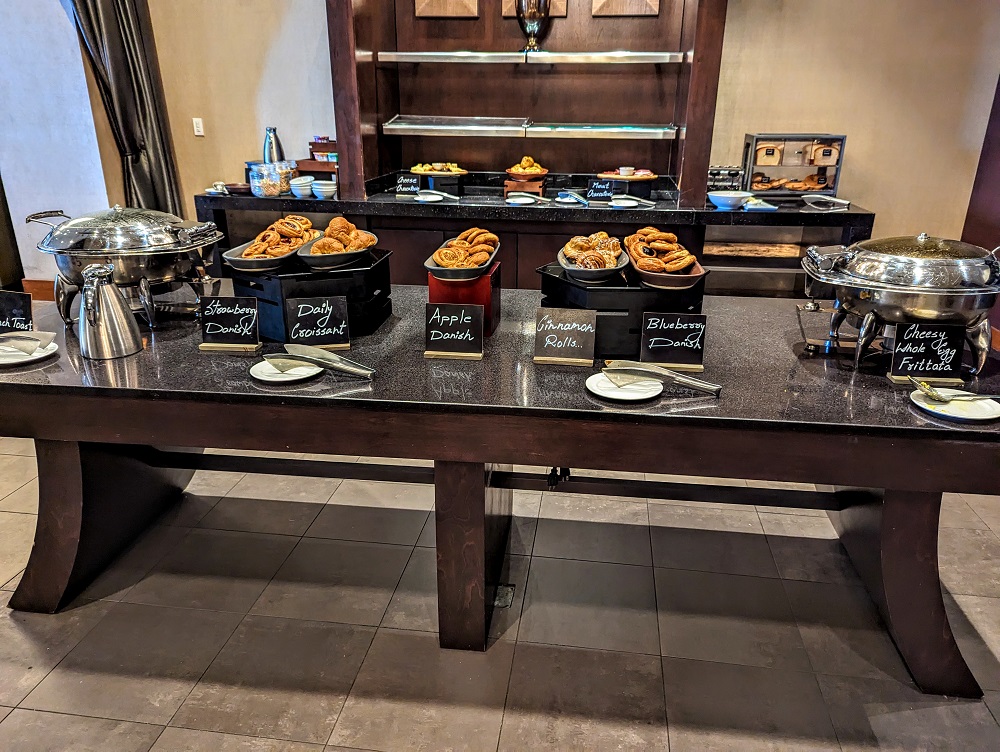 Hyatt Regency St. Louis At The Arch breakfast buffet - Pastries, egg frittata & more