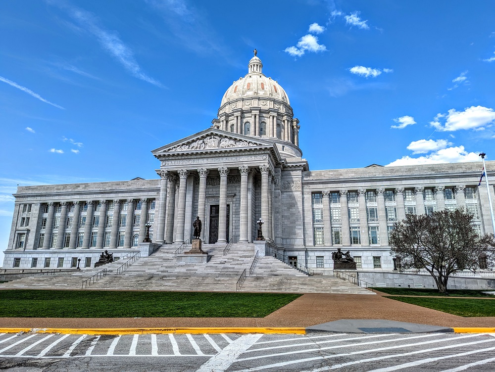 Missouri State Capitol building in Jefferson City