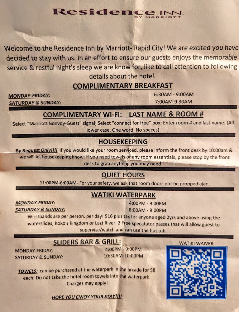 Residence Inn Rapid City, SD - Hotel information