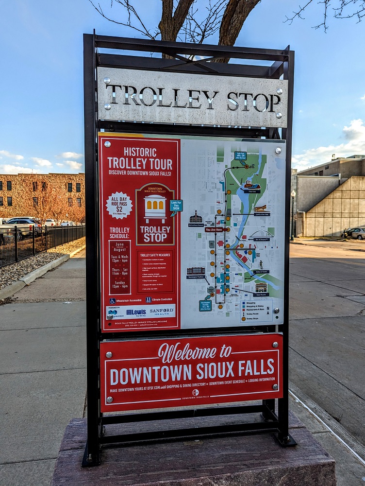Sioux Falls Historic Trolley Tour stop
