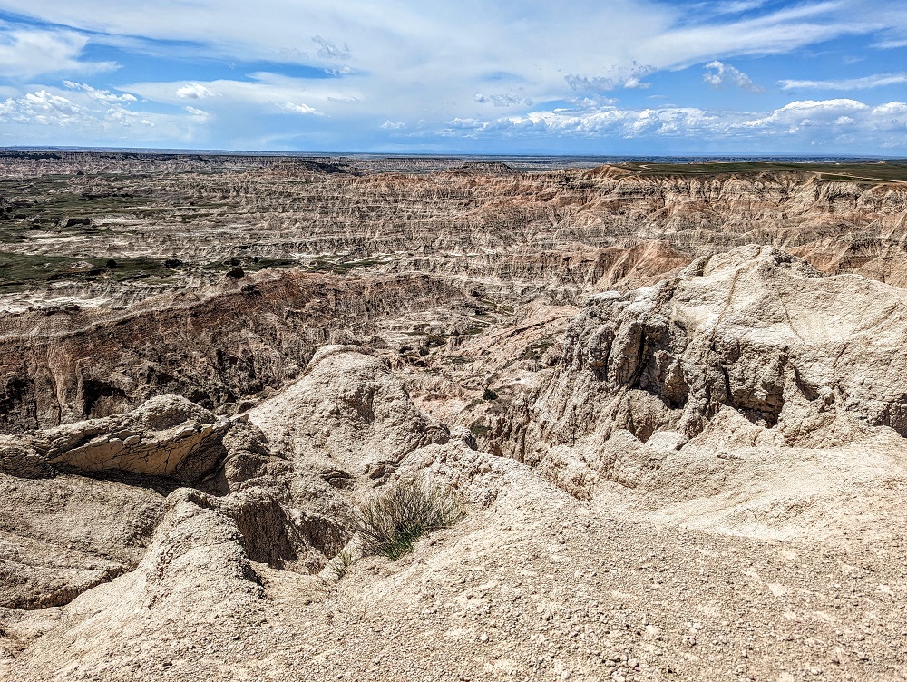 View from Pinnacles Overlook at Badlands National Park
