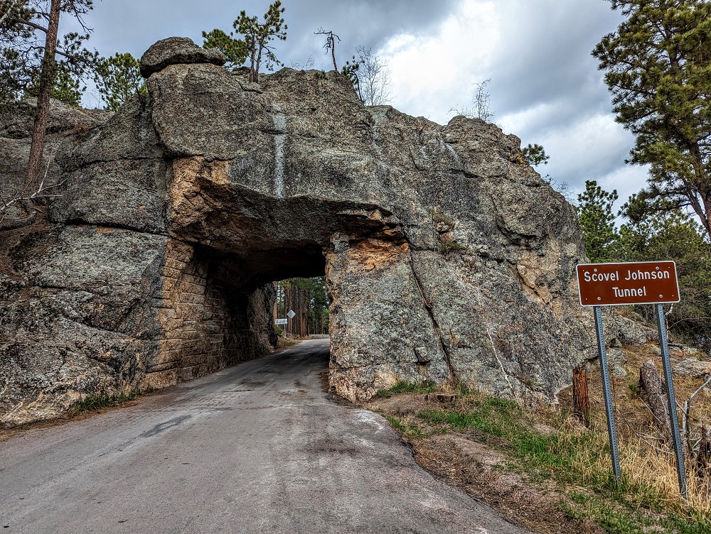 Custer State Park - Scovel Johnson Tunnel on the Iron Mountain Road