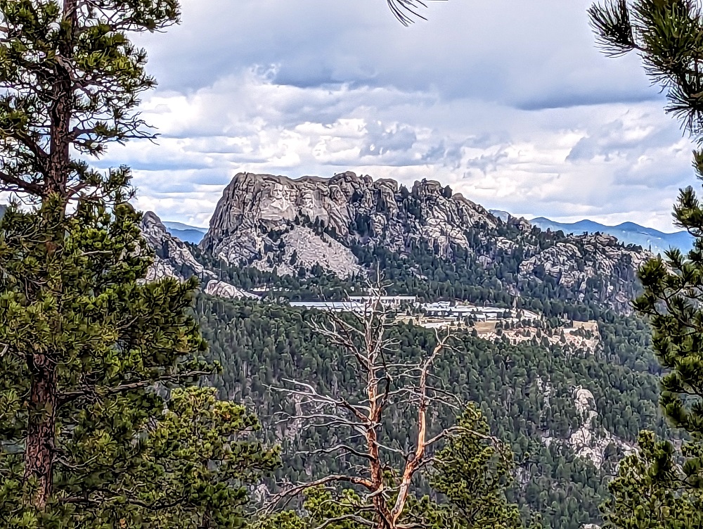 Custer State Park - View of Mount Rushmore from Norbeck Overlook