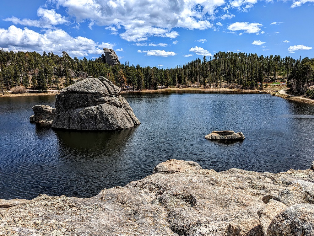 Custer State Park - View of Sylvan Lake from above