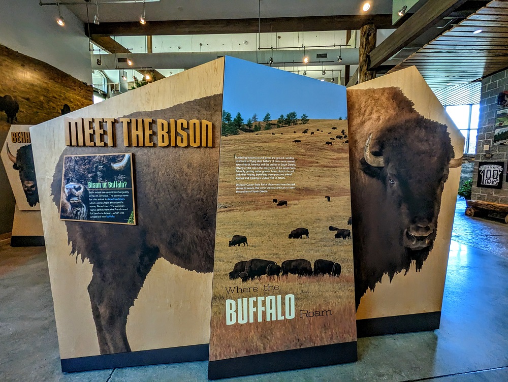 Custer State Park - Visitor center exhibit