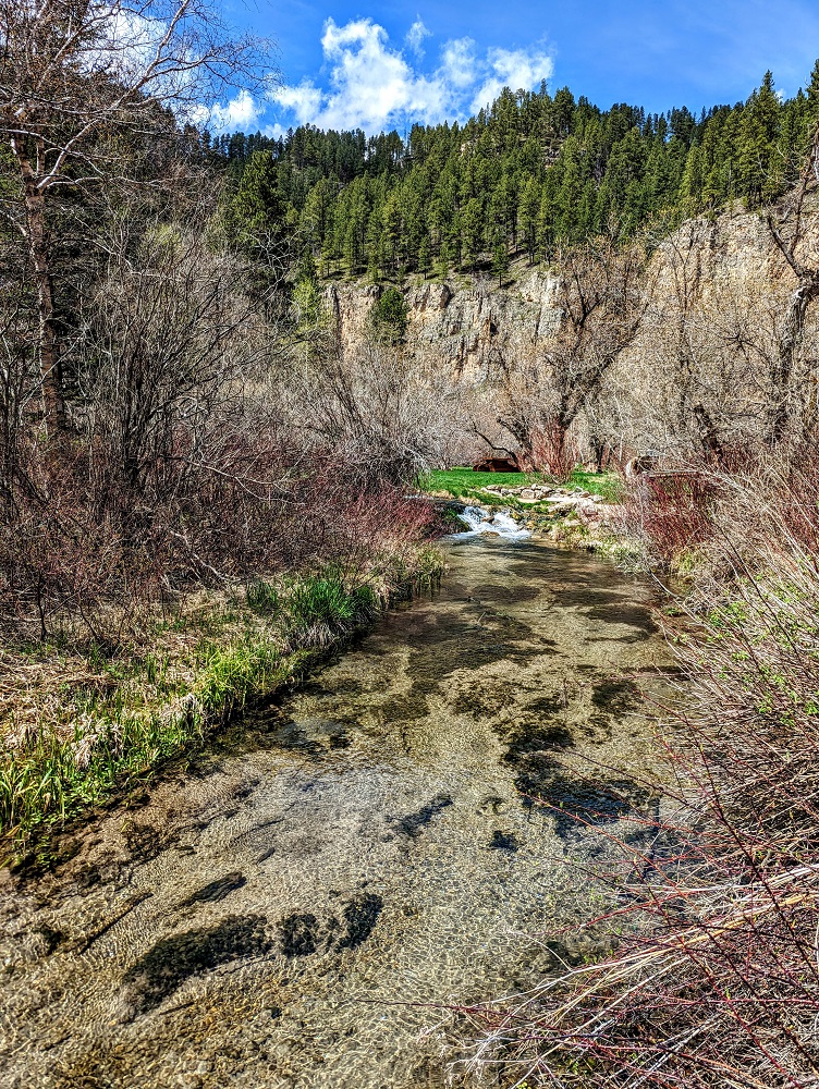 Shallow part of Little Spearfish Creek