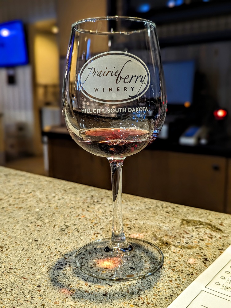 Wine tasting at Prairie Berry Winery in Hill City, SD