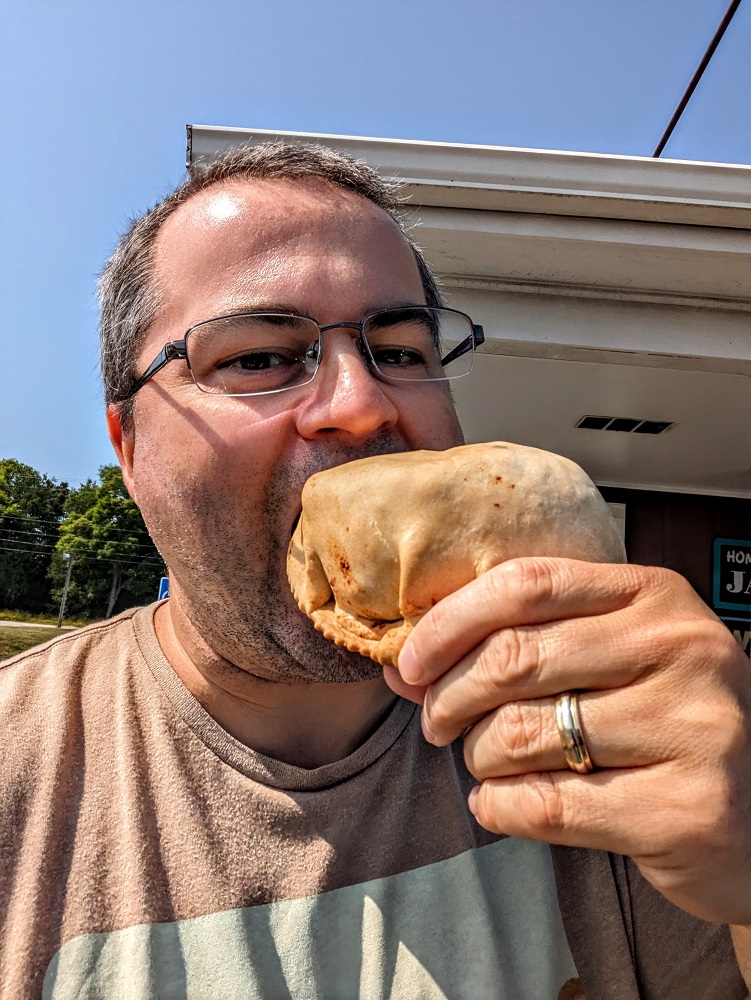 Delicious pasty from Taste of the Upper Peninsula