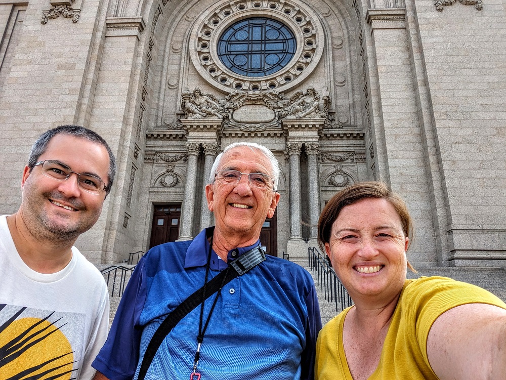 Us with Jim outside of the Cathedral of Saint Paul
