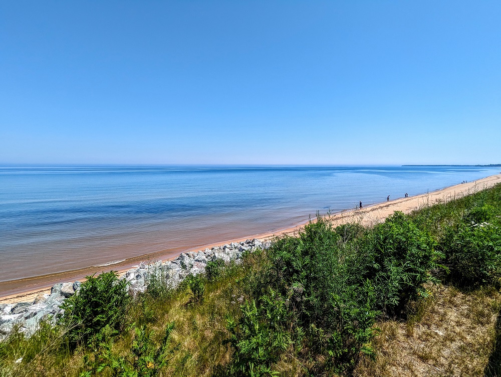 View from Lake Superior Roadside Park
