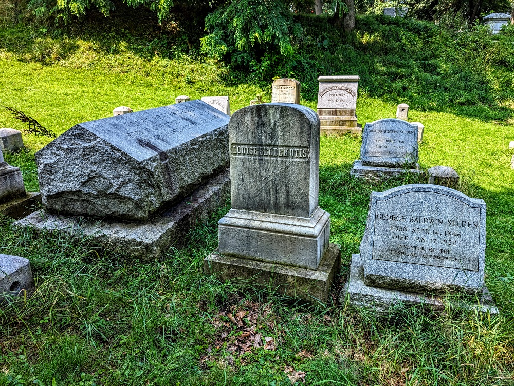 Mt Hope Cemetery - Burial place of George Baldwin Selden - inventor of the gasoline automobile