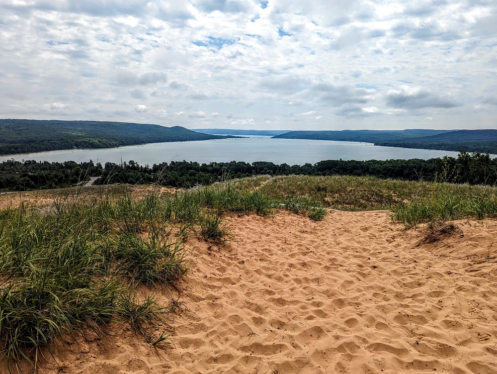Sleeping Bear Dunes National Lakeshore - View from the top of the Dune Climb