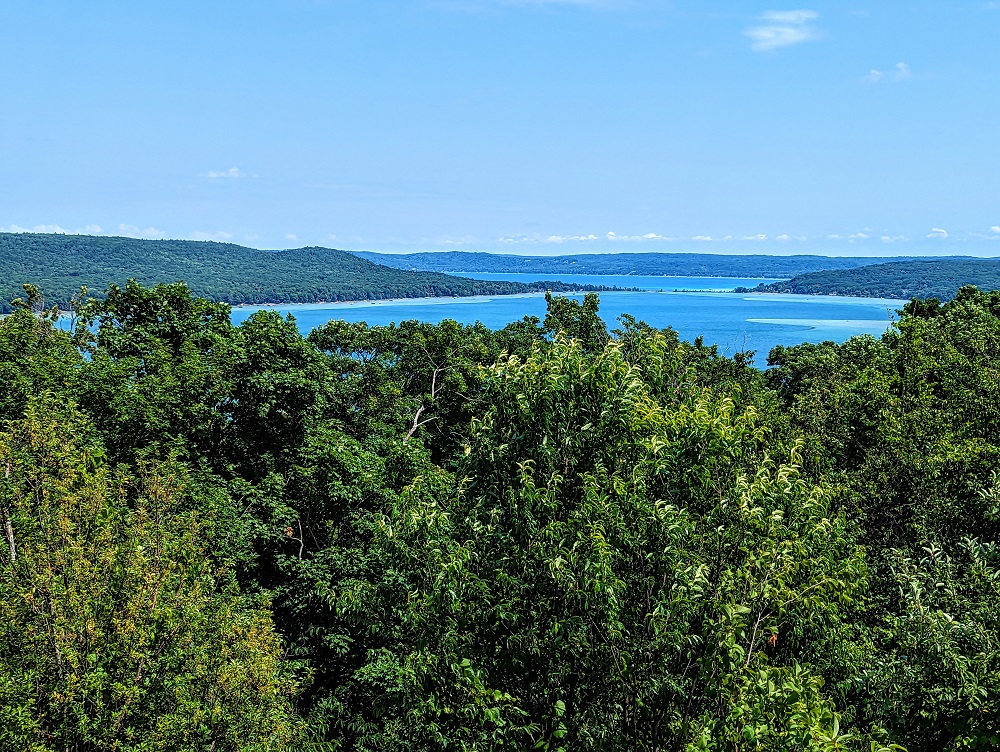 Sleeping Bear Dunes National Lakeshore - View of Glen Lake from an overlook on the Pierce Stocking Scenic Drive