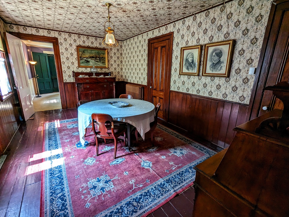 Susan B Anthony House - Dining room