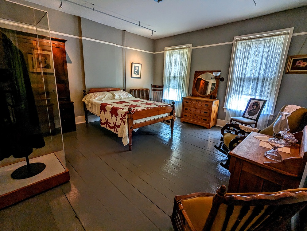 Susan B Anthony House - Lucy's bedroom & also room where guests stayed