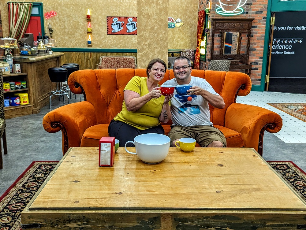 The Friends Experience Detroit - Refreshing ourselves in Central Perk