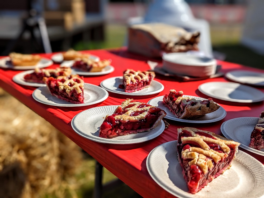 Traverse City Cherry Festival cherry pie slice eating contest