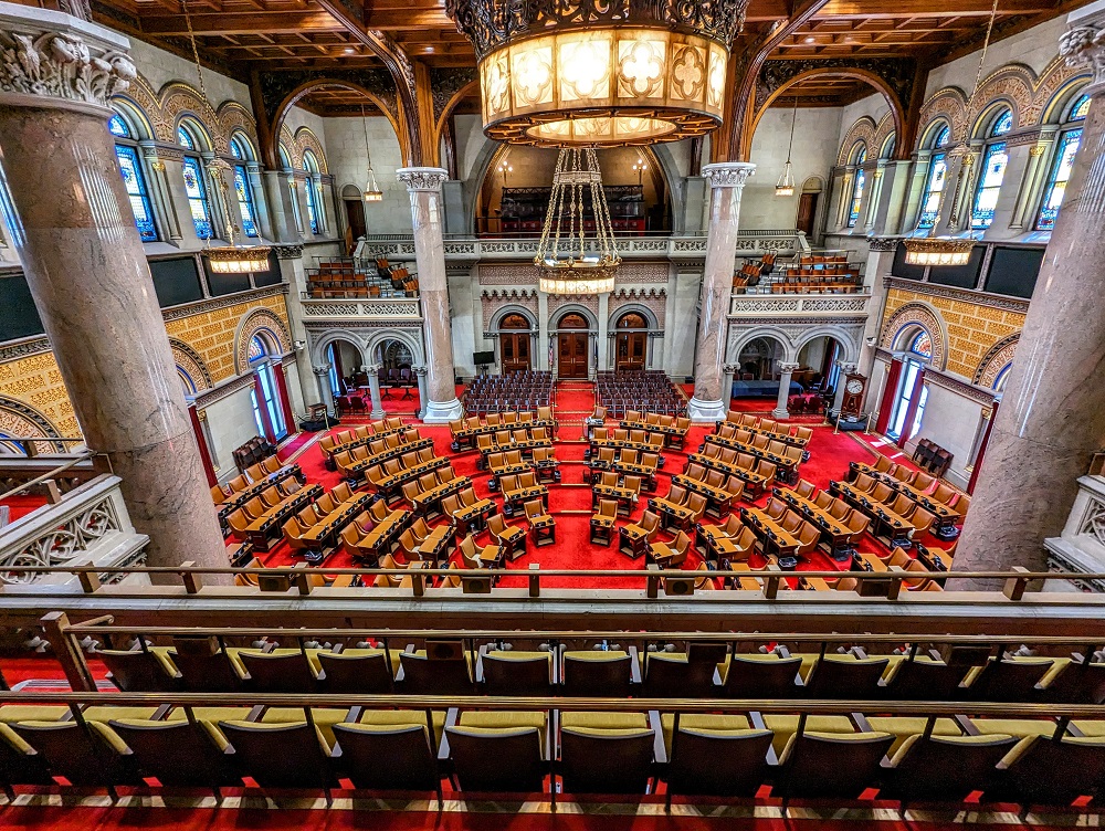 Assembly Chamber in the New York State Capitol building
