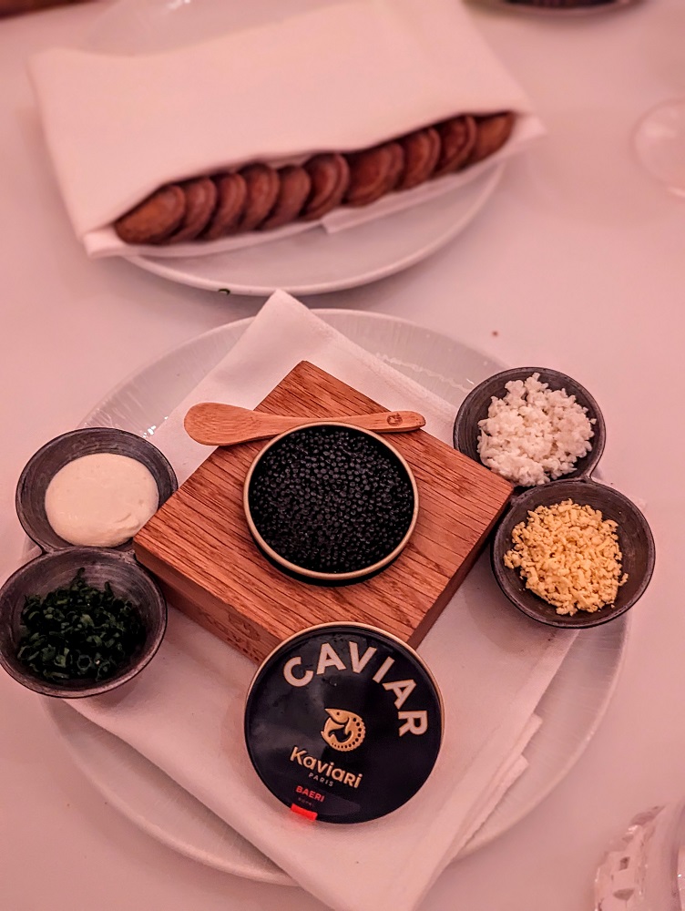 Caviar at Gotham in NYC
