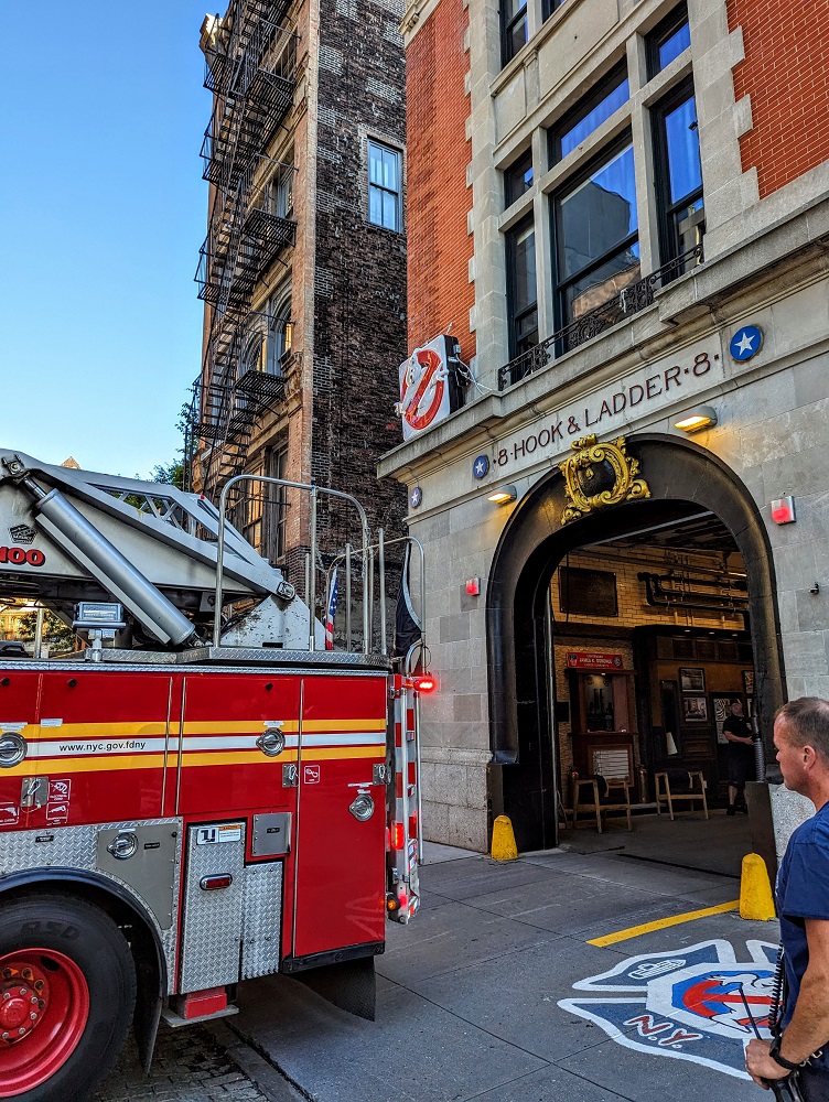 Firehouse, Hook & Ladder Company 8 - the Ghostbusters building - in New York City