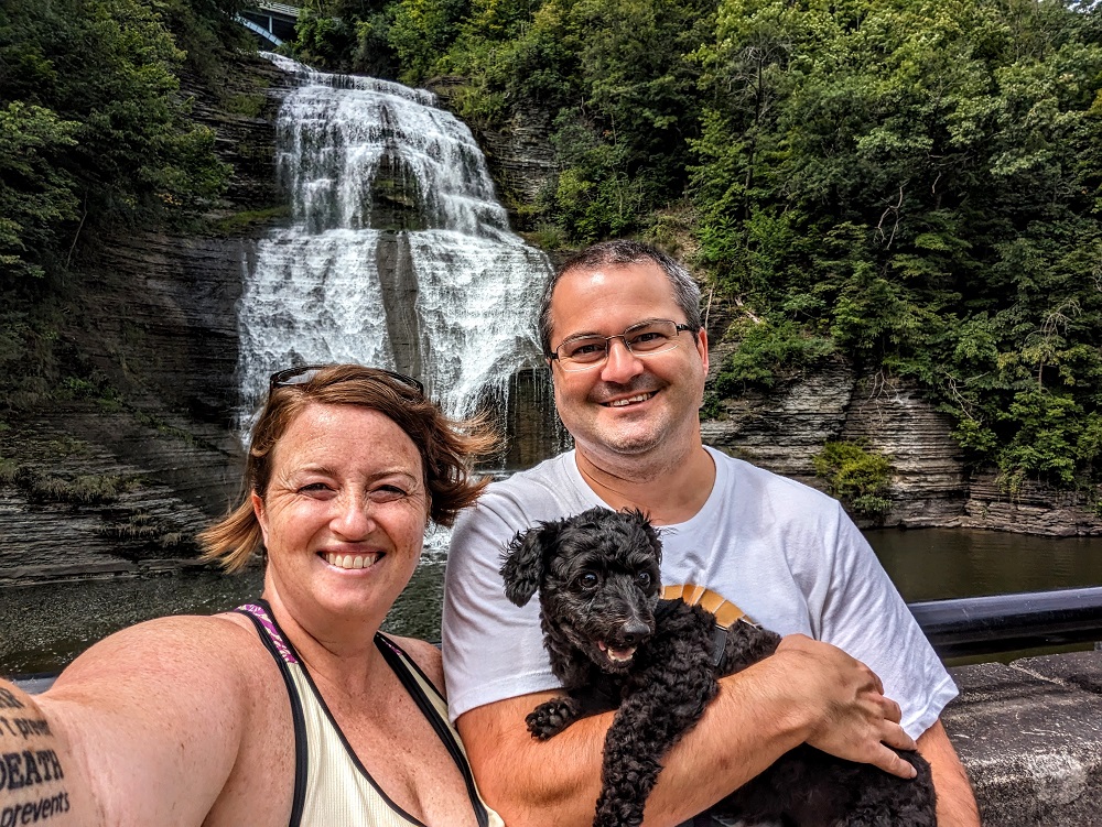 The three of us at Shequaga Falls