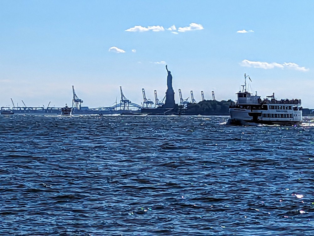 View of the Statue of Liberty from The Battery