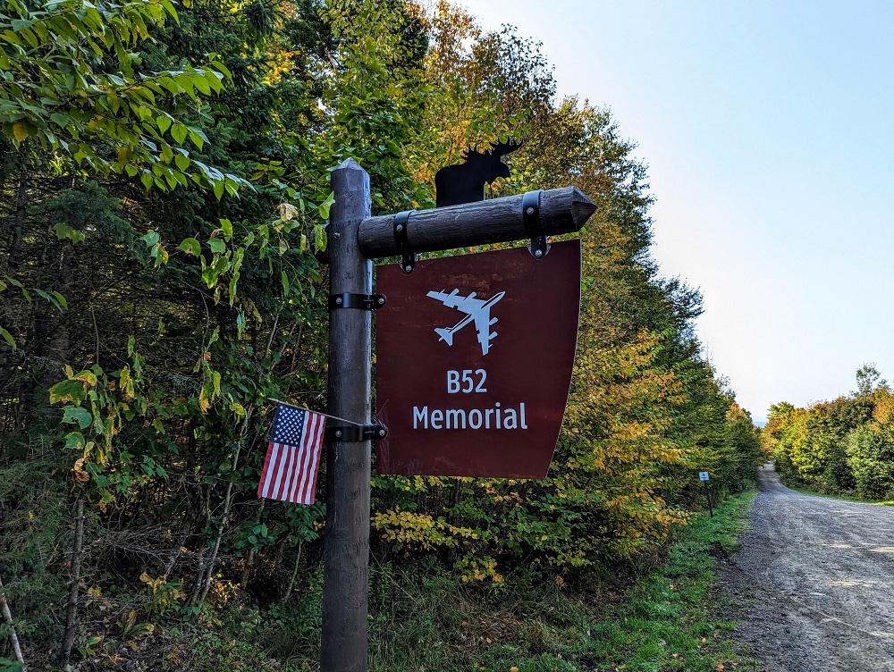 B-52 Memorial sign