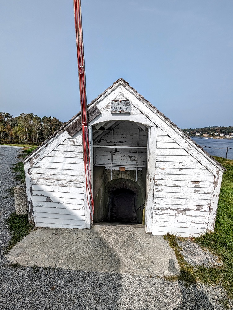 Fort Knox, Maine - Staircase down to the B Battery