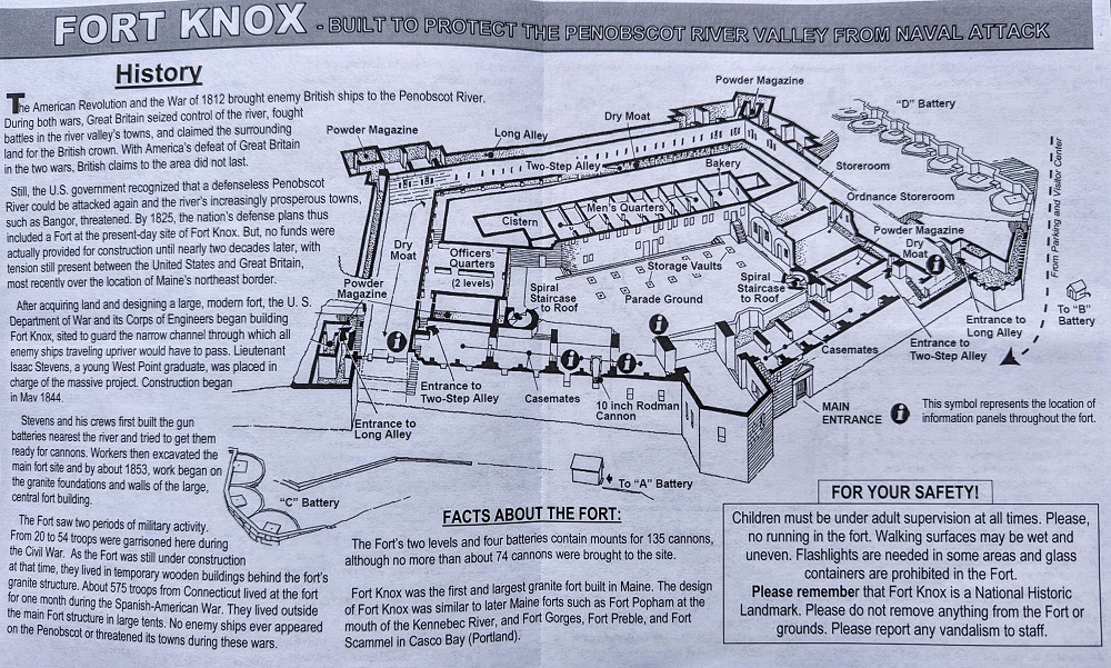 Fort Knox information sheet