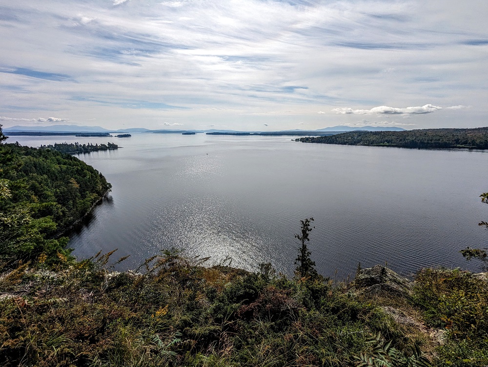 Looking out over Moosehead Lake