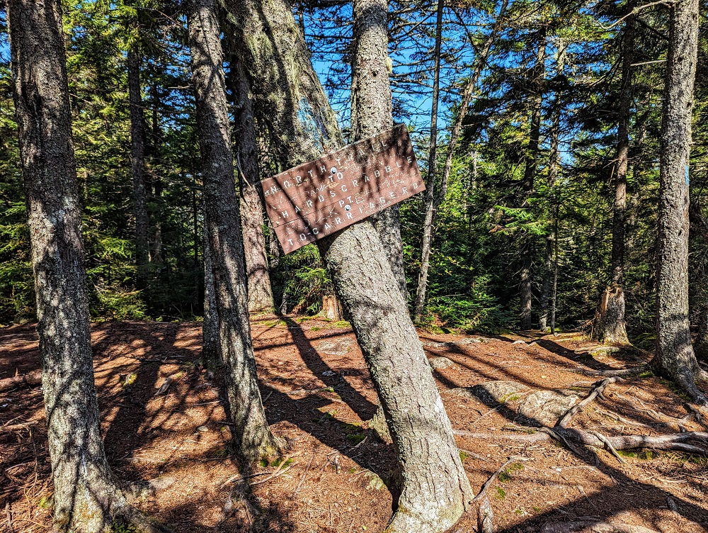 Mount Kineo - Start of the North Trail to Hardscrabble Point