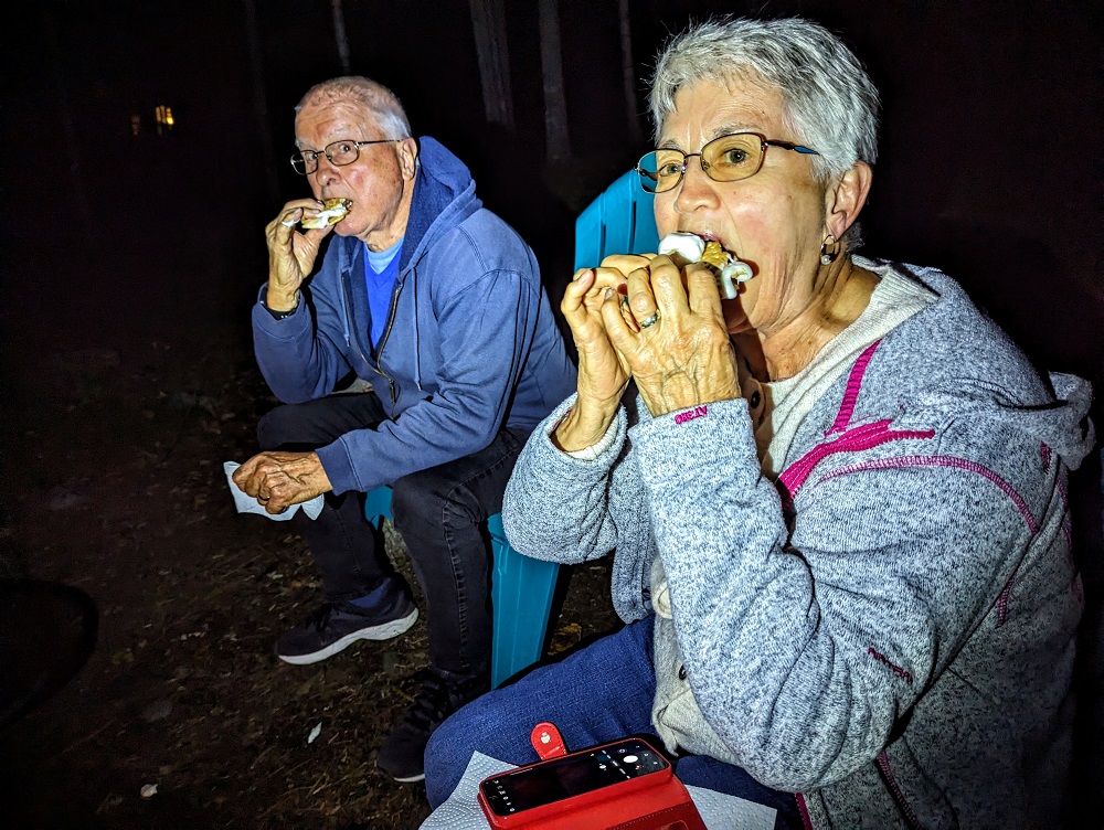 My parents' first proper s'mores