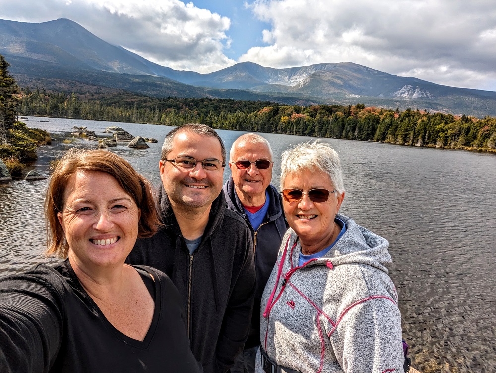 Baxter State Park - The four of us at lunch