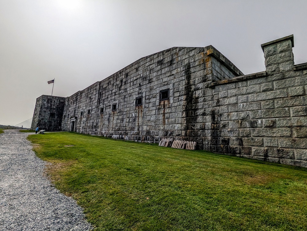 Walls of Fort Knox in Maine