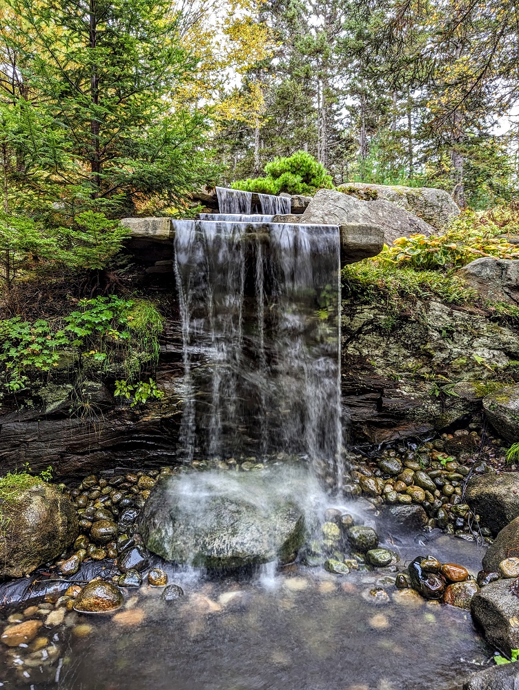 Waterfall at Coastal Maine Botanical Gardens